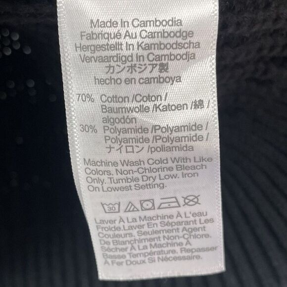 MADEWELL Cutaway Sweater Vest Women Small Black Button Up NEW Cotton Blend NQ338 - Picture 9 of 11